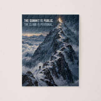 The Climb Is Personal Jigsaw Puzzle