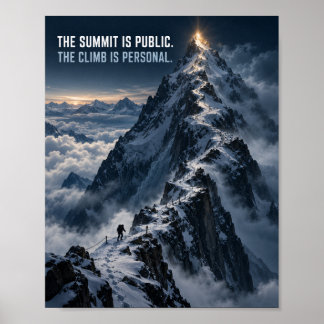 The Climb Is Personal Poster