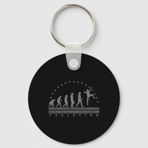The Climbing Evolution Retro Bouldering Men Climbi Key Ring