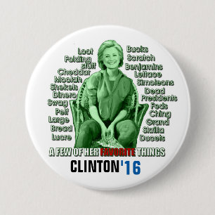 The Clinton Cash Machine 7.5 Cm Round Badge
