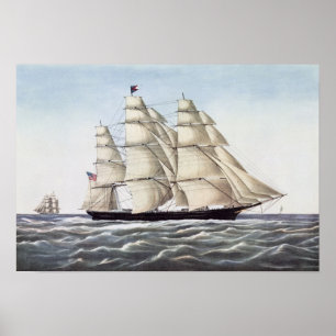 The Clipper Ship "Flying Cloud" Poster