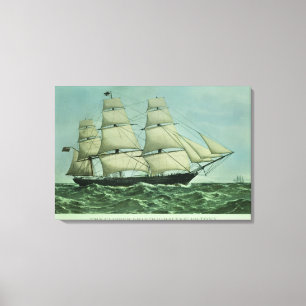 The Clipper ship 'Highflyer', 1111 tons Canvas Print