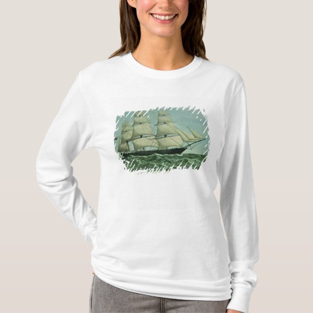 The Clipper ship 'Highflyer', 1111 tons T-Shirt (Front)