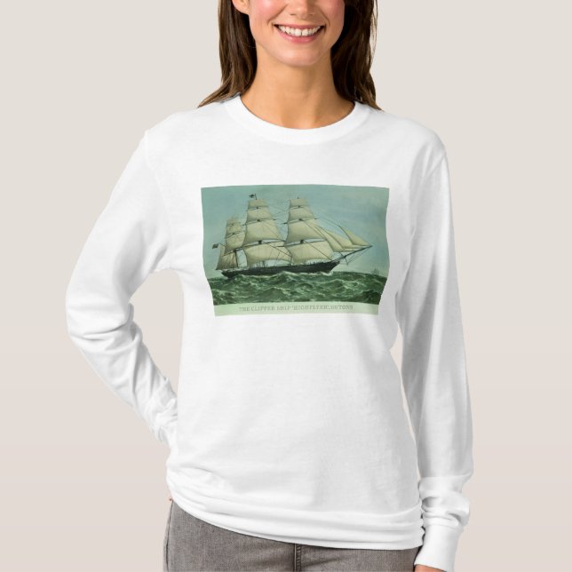 The Clipper ship 'Highflyer', 1111 tons T-Shirt (Front)