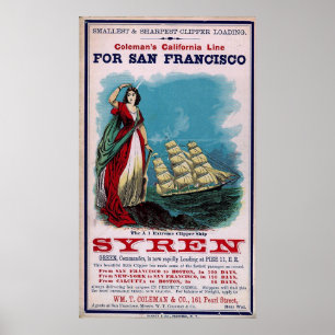 The Clipper Ship - Syren Poster