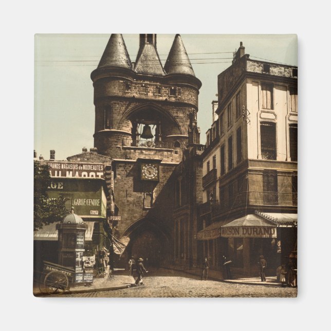 The Clock Gate, Bordeaux, France Magnet (Front)