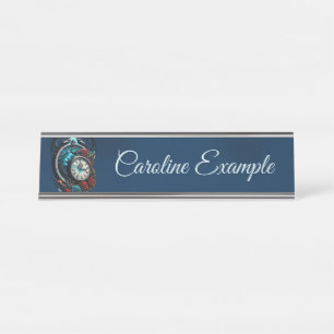 The Clock In the Mist of Infinity. Desk Name Plate