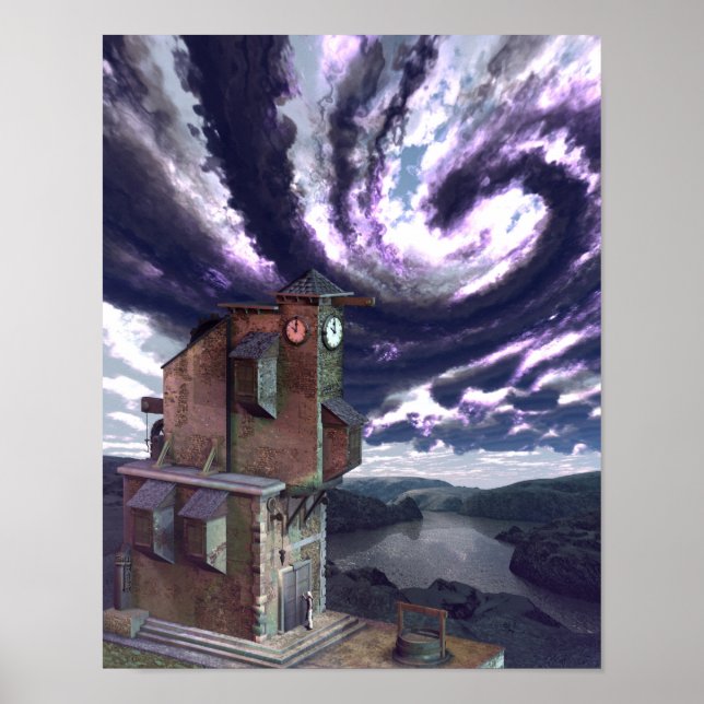 The Clock-Tower (11" x 14") Art Print Poster (Front)