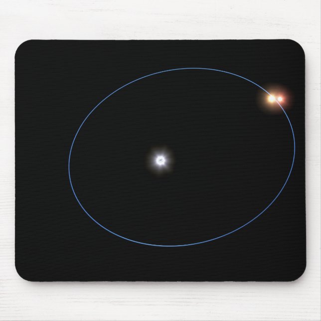The clockwork-like orbits of a triple-star syst mouse mat (Front)