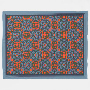 The Cloister Comfort Throw: Mediaeval Geometric Fleece Blanket