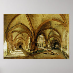 The Cloisters of St. Wandrille, c.1825-30 Poster