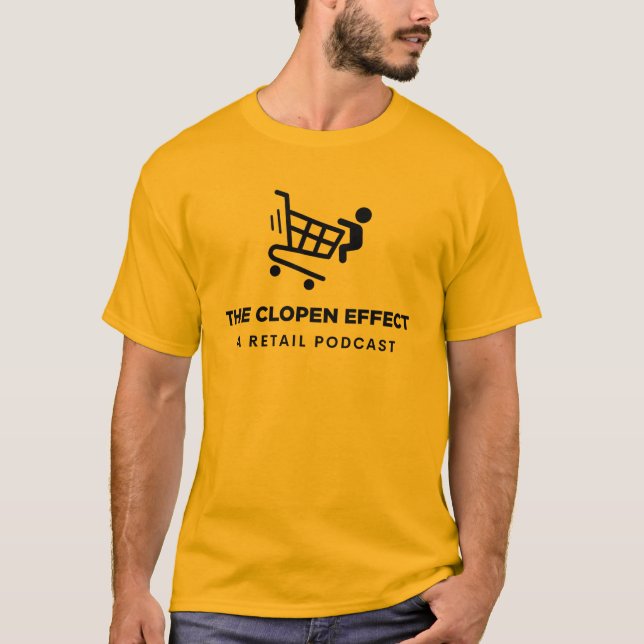 The Clopen Effect - Black Logo T-Shirt (Front)