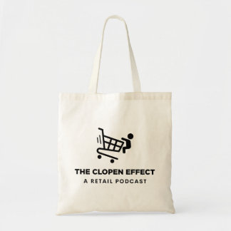 The Clopen Effect - Black Logo Tote Bag