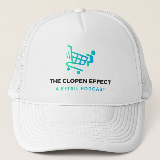 The Clopen Effect Trucker Hat (Front)