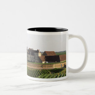 The Clos de Vougeot 16th century monastery and Two-Tone Coffee Mug