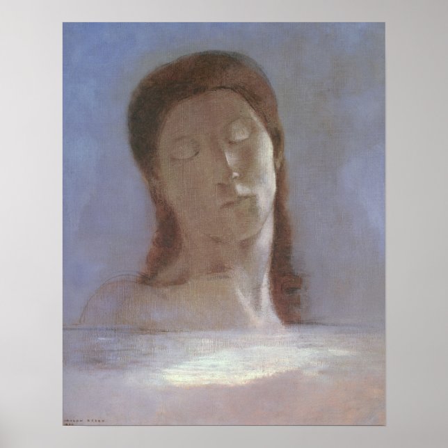 The Closed Eyes, 1890 Poster (Front)