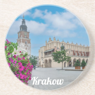 The Cloth Hall in main square in Krakow, Poland Coaster