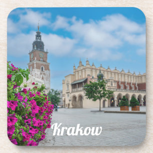 The Cloth Hall in main square in Krakow, Poland Coaster
