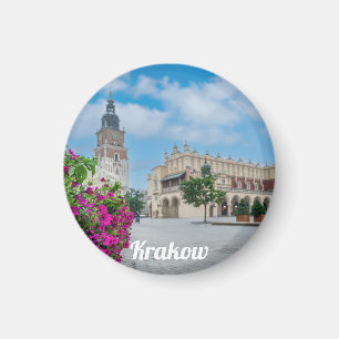 The Cloth Hall in main square in Krakow, Poland Magnet