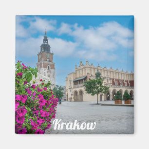 The Cloth Hall in main square in Krakow, Poland Magnet