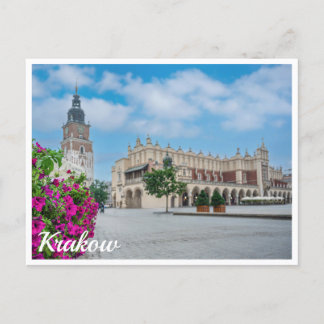 The Cloth Hall in main square in Krakow, Poland Postcard