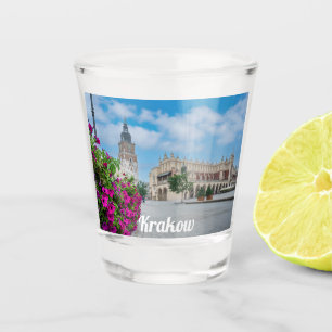 The Cloth Hall in main square in Krakow, Poland Shot Glass