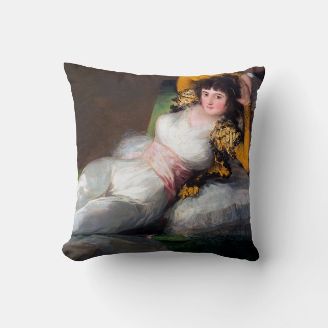The Clothed Maja, Francisco Goya, 1798-1803 Cushion (Front)