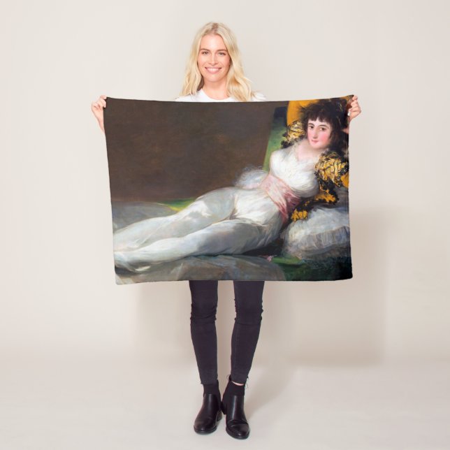 The Clothed Maja, Francisco Goya, 1798-1803 Fleece Blanket (In Situ)