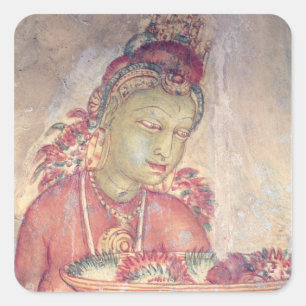 The Cloud Damsels, from the Rock Fortress, Square Sticker