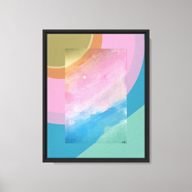 The Cloudy Rainbow  Canvas Print (Front)