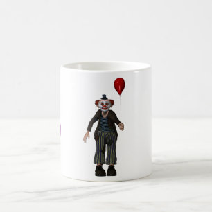 The clown and his balloon coffee mug