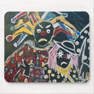 THE CLOWN AND JESTER MOUSE MAT