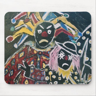 THE CLOWN AND JESTER MOUSE MAT