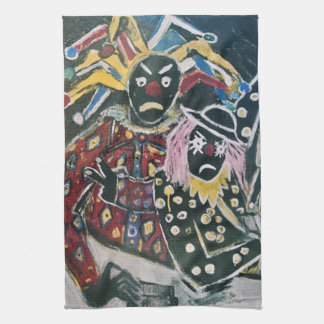 THE CLOWN AND JESTER TEA TOWEL