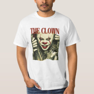 The Clown Creepy Evil Slasher Dark Horror Graphic  T-Shirt