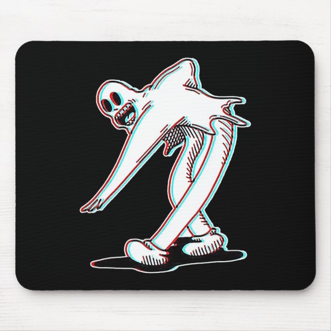 The Clown Ghost Glitch Dancing  Mouse Mat (Front)