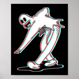 The Clown Ghost Glitch Dancing Poster