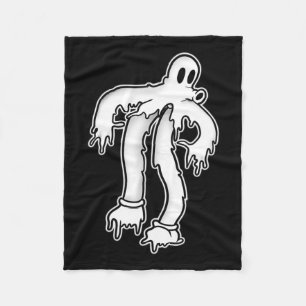 The Clown Ghost Gothic Melting  Fleece Blanket