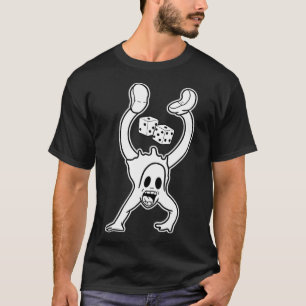 The Clown Ghost Lucky Dice Handstand Gothic Cartoo T-Shirt