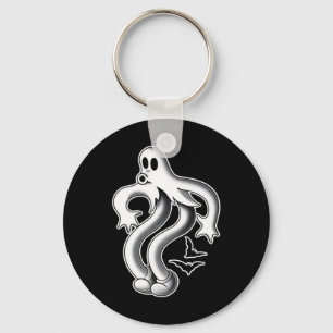 The Clown Ghost Spooky Bats Key Ring