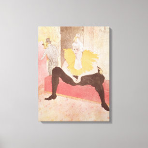 The Clowness Cha-U-Kao Seated, 1896 Canvas Print