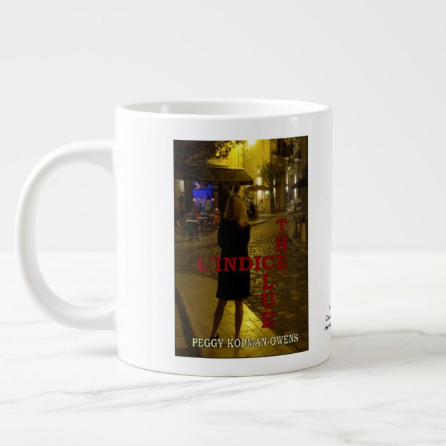 "The Clue L' Indice" Large Coffee Mug (Left)
