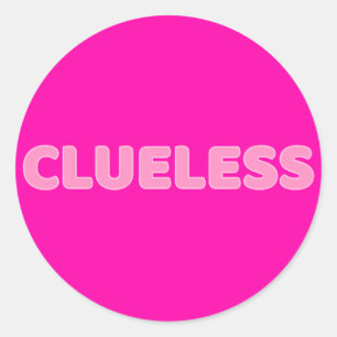 The Clueless Classic Round Sticker