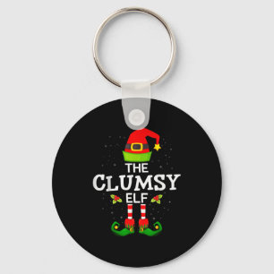The Clumsy Elf Christmas Family Matching Pajama  Key Ring