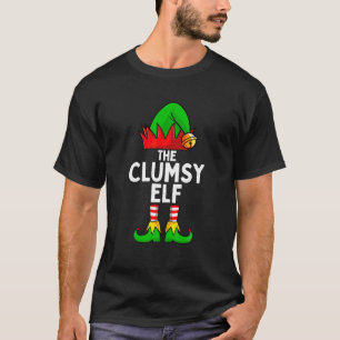 The Clumsy Elf Funny Christmas Matching Family T-Shirt