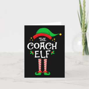 The Coach Elf Christmas Family Matching Group Card