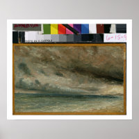 The Coast at Brighton - Stormy Evening, c.1828 (oi