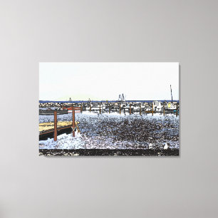 The Coast, Marseillan South of France Canvas Print