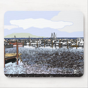 The Coast, Marseillan South of France Mouse Mat