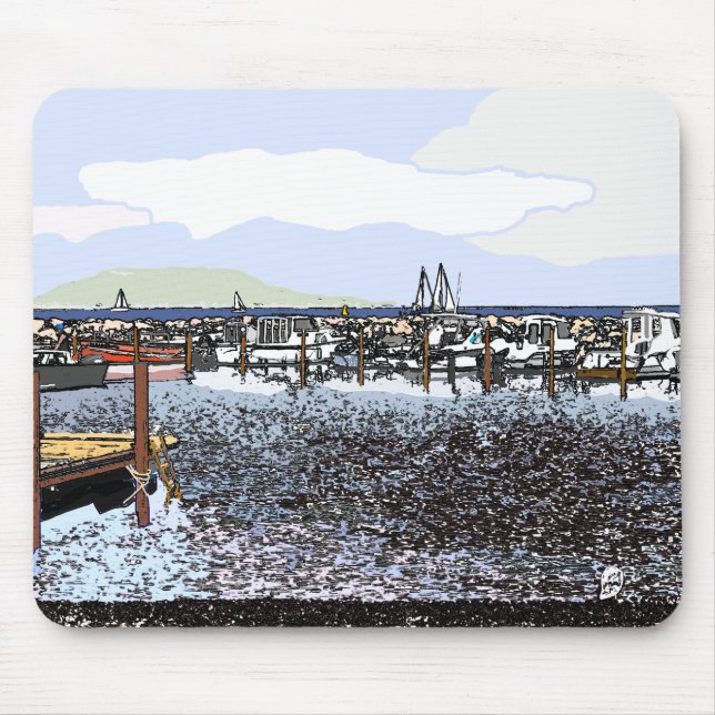 The Coast, Marseillan South of France  Mouse Mat (Front)